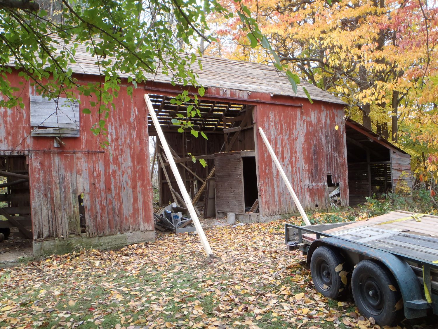 Another angle of the 125 year old barn in Tekonsha, MI